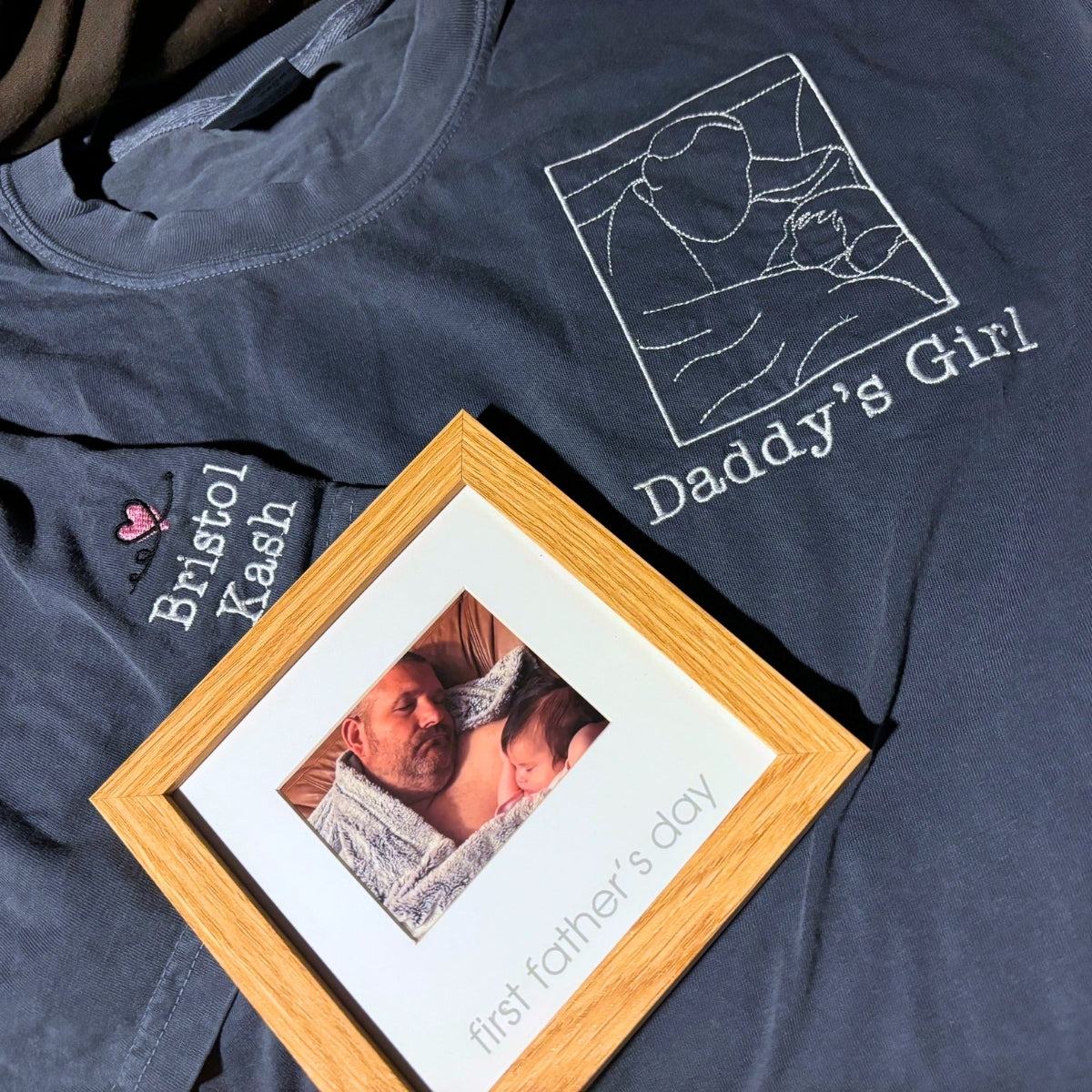 Custom Embroidered Tee, Personalized "ANY TEXT HERE" Logo Shirt - Image 10