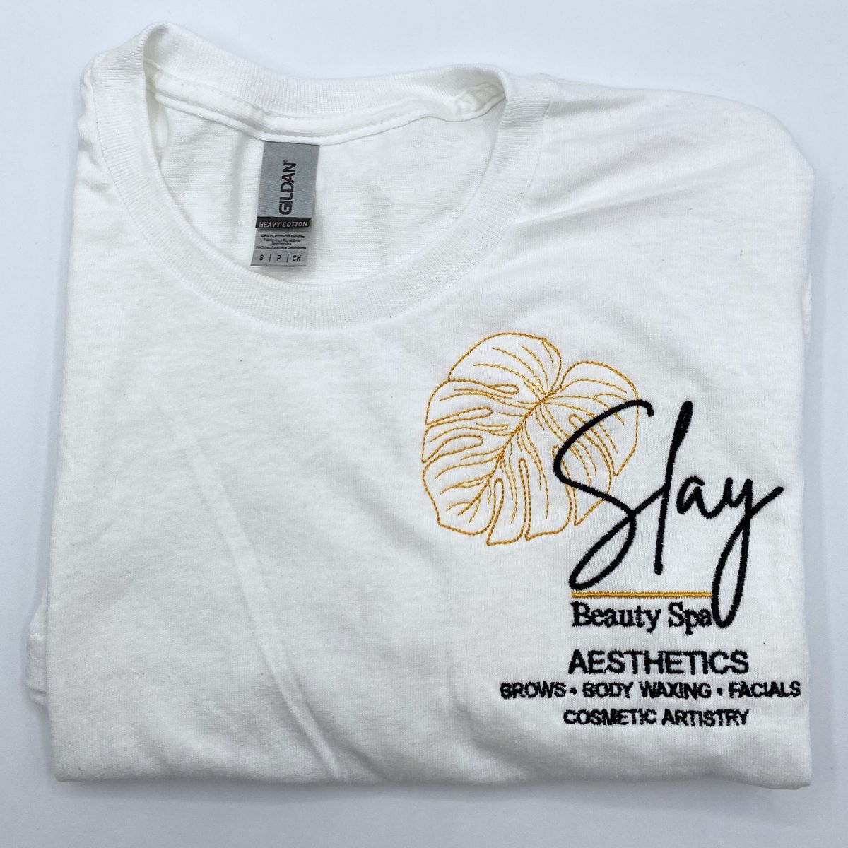 Custom Embroidered Tee, Personalized "ANY TEXT HERE" Logo Shirt - Image 17