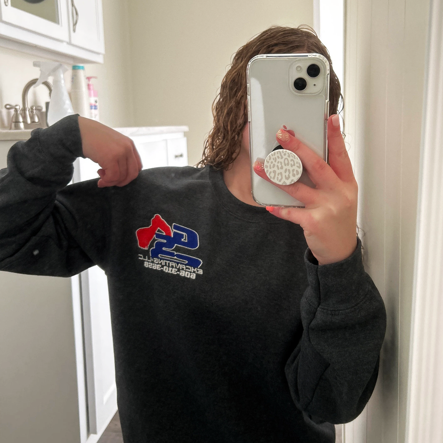 Custom Embroidered Logo Company Sweatshirt - Image 14